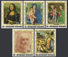 Togo 823-824,C186-C188,C188a,MNH. Leonardo Da Vinci,Giovanni Bellini,Botticelli. - Togo (1960-...)