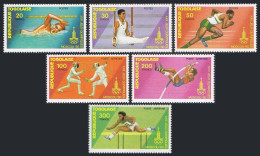 Togo 1050-1052,C413-C415,C415a, MNH. Olympics Moscow-1980. Swimming, Gymnastics, - Togo (1960-...)