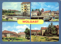 Wolgast  Wohnkomplex Nord, Hafen, Hotel   Ludwig-van-Beethoven-Straße 1985 - Wolgast