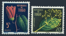 Togo 348-349,MNH.Michel 266-267. Flowers 1959:Bombax Tree,Teakwood. - Togo (1960-...)