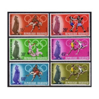 Togo 650-653, C95-C96, C96a Sheet, MNH. Mi 661-666, Bl.35. Olympics Mexico-1968. - Togo (1960-...)