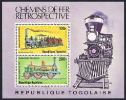 Togo C391a Sheet,MNH.Mi Bl.145. Historic Locomotives,1979.De Witt Clinton,1831. - Togo (1960-...)