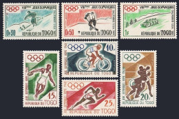 Togo 369-375, MNH. Michel 276-282. Olympics Squaw Valley-1960. Rome-1960. - Togo (1960-...)