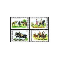 Togo 885-886,C232-C233,C233a,MNH.Michel 1057-1060,Bl.88. Horse Racing 1974. - Togo (1960-...)