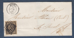 Tarn - Cérès N° 3 ( Pli D'archive ) Et Cachet 15 Sorèze ( Bureau Rare ) Sur Lettre Pour Revel - 1849-1876: Klassik