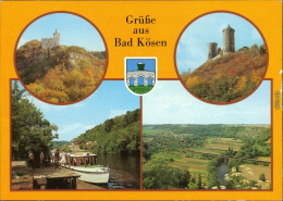 Bad Kösen Rudelsburg, Burg Saaleck, Schiffsanlegestelle, Blick Ins Saaletal 1986 - Other & Unclassified