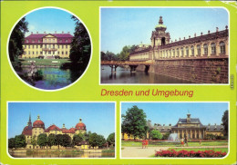 Schlösser: Rammenau-Bischofswerda, Dresdner-Zwinger, Moritzburg, Pillnitz G1984 - Dresden