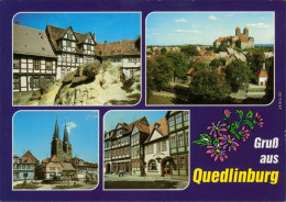 Quedlinburg Schlossberg, Schloss Und Stiftskirche, Nikoleikirche, Kornmarkt 1987 - Other & Unclassified