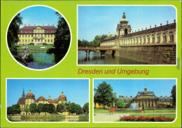 Schlösser: Rammenau-Bischofswerda, Dresdner-Zwinger, Pillnitz, Moritzburg 1980 - Dresden