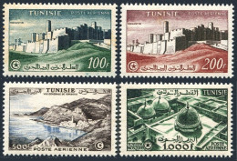 Tunisia C21-C24, MNH. Mi 460-463. Air Post 1956.Monastir,Coats Of Korbous,Mosque - Tunesië (1956-...)