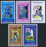 Tunisia 640-644 Blocks/4,MNH.Mi 846-850. Life In Tunisia,1975.Vendors,Potter, - Tunesien (1956-...)
