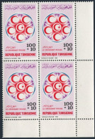 Tunisia B158 Block/4,MNH.Michel 1090. Red Crescent Society,1985. - Tunisia