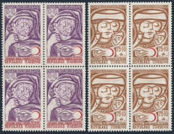 Tunisia B138-B139 Blocks/4,MNH.Michel 778-779. Tunisian Red Crescent,1972. - Tunisia