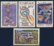Tunisia B134-B137, MNH. Mi 580-583. United Nations Day 1963. Mail Truck.Dancer. - Tunisie (1956-...)
