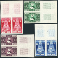 Tunisia 308-311 Imperf Pairs,MNH.Mi 485B-488B. Federation Of Trade Unions,1957. - Tunesien (1956-...)