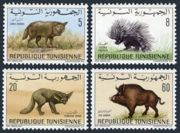 Tunisia 514-515,518,521, MNH. Michel 707-710. Jackal, Porcupine,Fox, Boar, 1968. - Tunisie (1956-...)