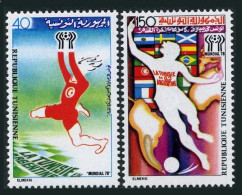 Tunisia 718-719, MNH. Michel 930-931. World Soccer Cup Argentina-1978. - Tunisia (1956-...)