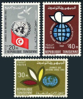 Tunisia 422-424, MNH. Michel 606-608. Admission To UN, 1962. Bird. - Tunesien (1956-...)