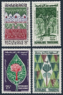 Tunisia 378-381, MNH. Michel 567-570. World Forestry Congress, 1960. Tree, Bird. - Tunisie (1956-...)