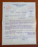 Lot #1   Israel - Jewish Judaica - 1938 Factura , Invoice  Document  ALBERT J. AMMIR  - Thessaloniki Greece - Andere & Zonder Classificatie