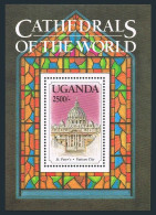 Uganda 1163A,MNH.Michel Bl.. St Peter's Cathedral,Vatican City,1993. - Oeganda (1962-...)