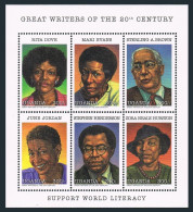 Uganda 1549 Af Sheet,MNH. Writers,1998.Rita Dove,Mari Evans,Sterling Brown, - Ouganda (1962-...)