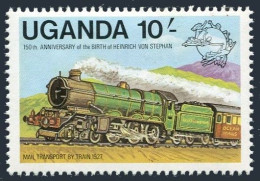 Uganda 313,MNH.Michel 297. Heinrich Von Stephan,1981.UPU,Mail Train,1927. - Ouganda (1962-...)