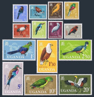 Uganda 97-110, MNH. Mi 87-100. Arms, Birds 1985. Bee-eater,Jacana,Weaver,Trogon, - Ouganda (1962-...)