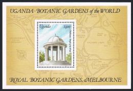 Uganda 956-957 Sheets,MNH.Mi Bl.150-151. Royal Botanical Gardens,1991.Flowers. - Oeganda (1962-...)