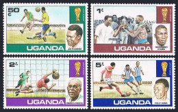 Uganda 181-184,184a,MNH.Michel 171-174,Bl.9. World Soccer Cup Argentina-1978. - Ouganda (1962-...)