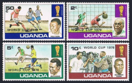 Uganda 203-206,206a,MNH.Mi 183-186,Bl.11. Soccer World Cup Argentina-1978. - Oeganda (1962-...)