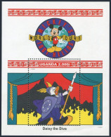 Uganda 988 Sheet,MNH.Michel 1063 Bl.160. Walt Disney Characters,1992. - Oeganda (1962-...)