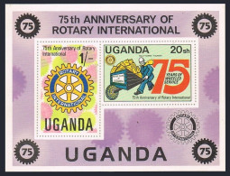 Uganda 298a Sheet,MNH.Michel Bl.22. Rotary International,75th Ann.1980. - Oeganda (1962-...)