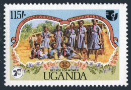 Uganda 464,468,MNH.Michel 446,448 Bl.53. Girl Guides-75.1985.Flowers. - Ouganda (1962-...)
