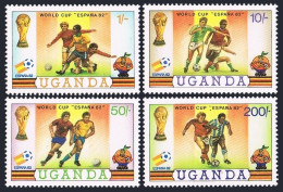 Uganda 327-330,331,MNH.Michel 310-313,Bl.30. World Cup Soccer Spain-1982. - Ouganda (1962-...)