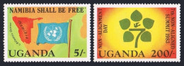 Uganda 369-370,MNH.Michel 359-360. Non-aligned Summit 1983.Namibia Shall Be Free - Oeganda (1962-...)