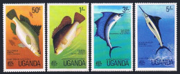 Uganda 159-162,162a,MNH.Michel 149-152,Bl.4. Game Fishing-East Africa.Shells. - Oeganda (1962-...)