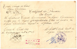 CILICIE  1919  LEGION ARMENIENNE. - Documents Historiques