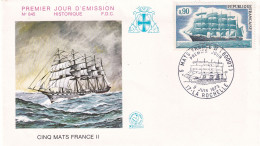 1er Jour, Cinq Mats "France II" - 1970-1979