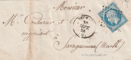 France Alsace Lettre Brumath + Boîte Rurale I = Weyersheim 1858 - Covers & Documents