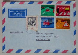 Allemagne - Poste Aérienne Avec Timbres De Prévention Des Accidents De La Circulation (1971) - Stamps