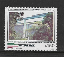 MEXIQUE 1987 CHEMIN DE FER YVERT N°1220 NEUF MNH** - Eisenbahnen