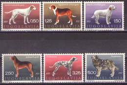 Yugoslavia 1970 - Animals - Fauna - Dogs - Mi 1390 -1395 - MNH**VF - Nuevos