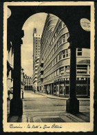 Torino - Via Viotti E Torre Littoria - Viaggiata In Busta 1935  - Rif. Fg031 - Andere Monumenten & Gebouwen