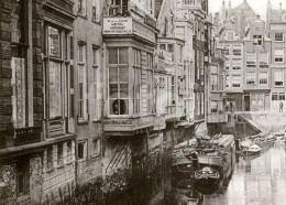 OLD CARD PHOTO FOTO HOTEL KOFFIE HET STEIGER ROTTERDAM NETHERLANDS HOLLAND - Old (before 1900)