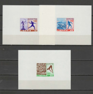 Liberia 1968 Olympic Games Mexico, Javelin, Athletics, High Jump Set Of 3 S/s Imperf. MNH -scarce- - Sommer 1968: Mexico