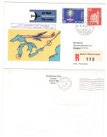 Suisse /Schweiz // Poste Aérienne // 1962 // Vol Zurich- Chicago 16.5.1962  (RF 17-5.b.) - Primeros Vuelos