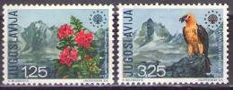 Yugoslavia 1970 - European Nature Protection - Nature Conservation Year - Mi 1406-1407 - MNH**VF - Nuevos