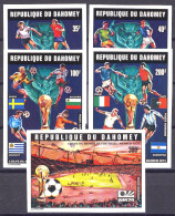 Football / Soccer / Fussball - WM 1974:  Dahomey  5 W **, Imperf. - 1974 – Germania Ovest