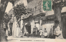 CPA-84-BEAUMONT DE PERTUIS-La Fontaine Du Cours-Animée - Other & Unclassified